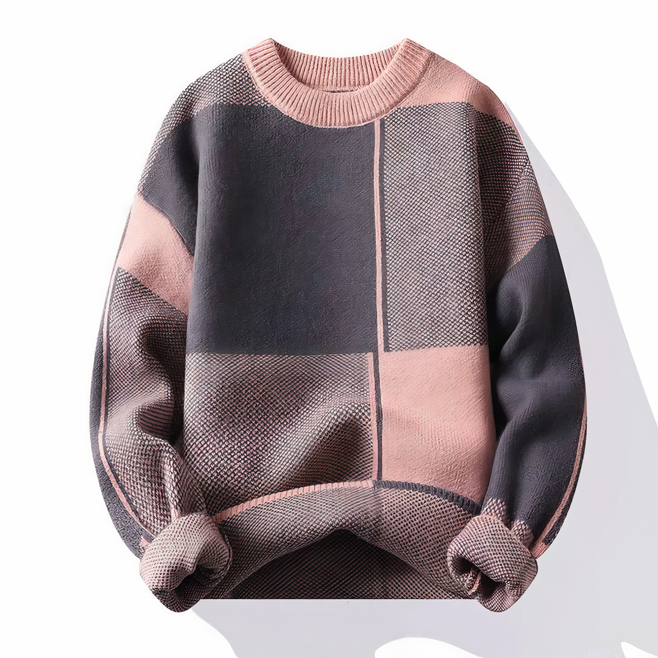 Männer Pullover Karo Modern Trendig