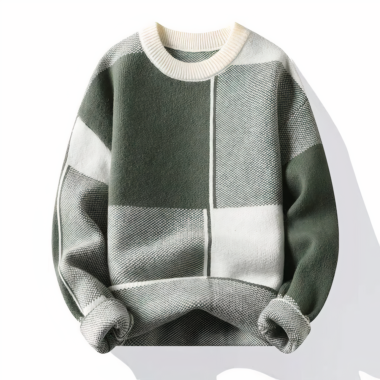 Männer Pullover Karo Modern Trendig
