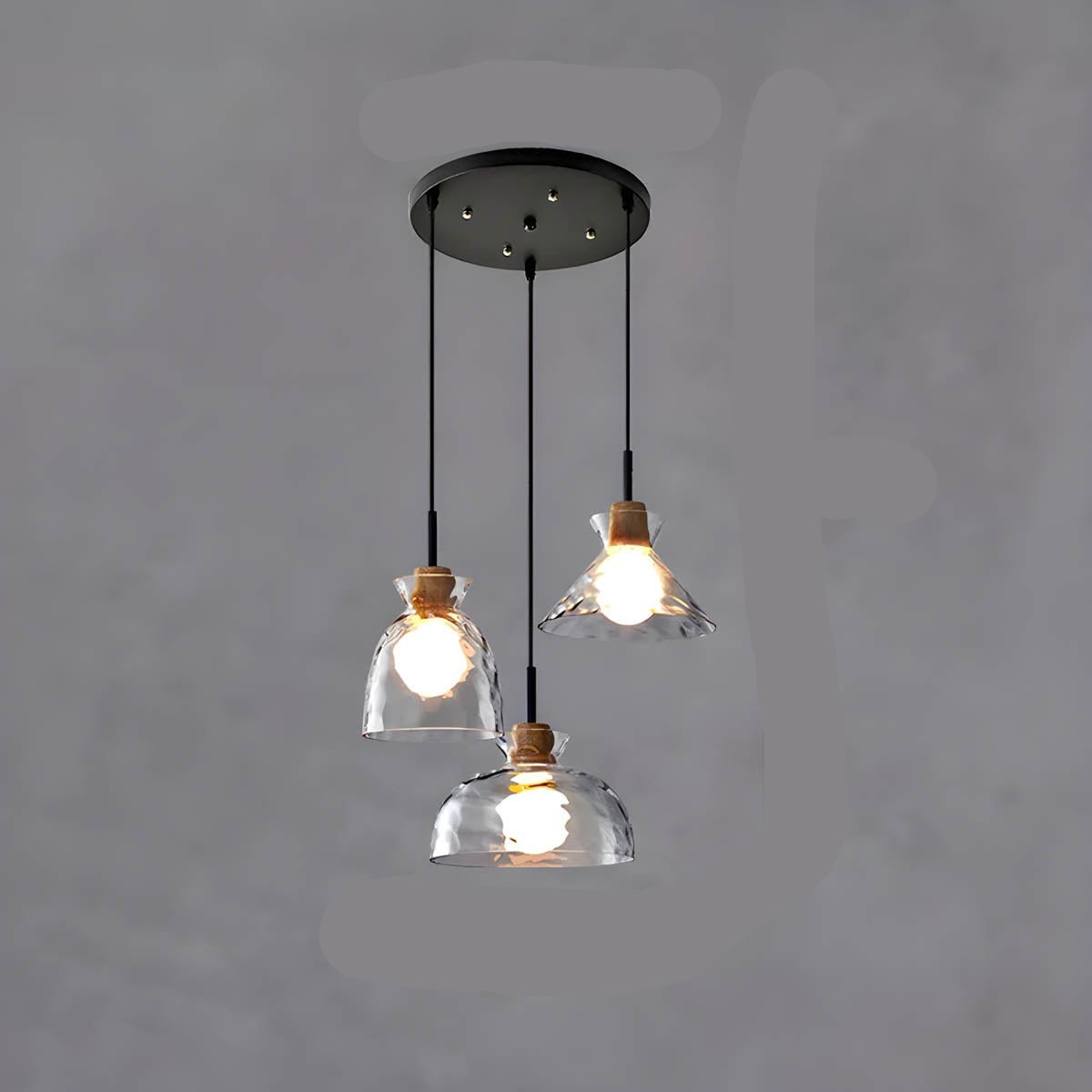 Elegante Glas Deckenleuchte Modern Luxusdesign