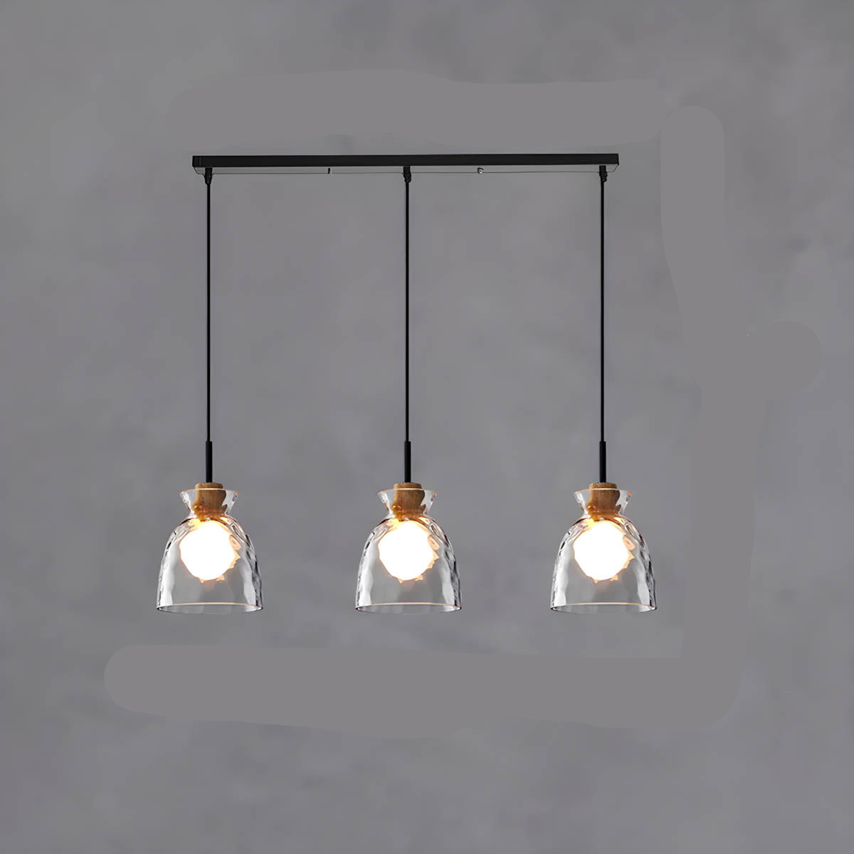 Elegante Glas Deckenleuchte Modern Luxusdesign