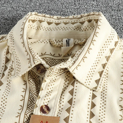 Herren Hemd Baumwolle Streifen Modern