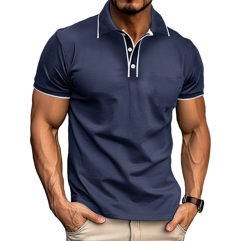 Herren Poloshirt Kurzarm Klassisch Slimfit - BerlinGlamour