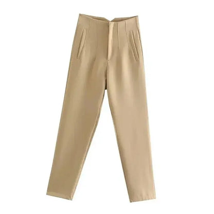 Isabell | High-Waisted Plissee-Hosen Zendoo.de