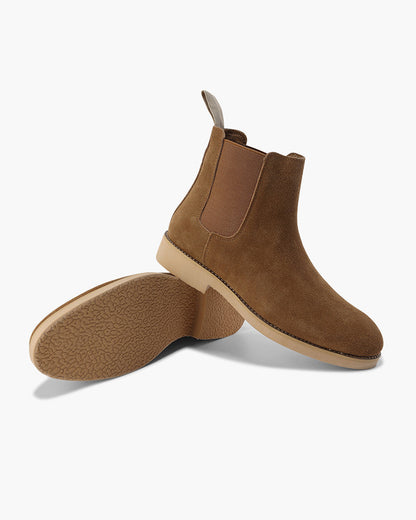 Herren Chelsea Boots Leder Schwarz Klassisch