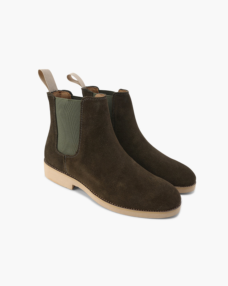 Herren Chelsea Boots Leder Schwarz Klassisch