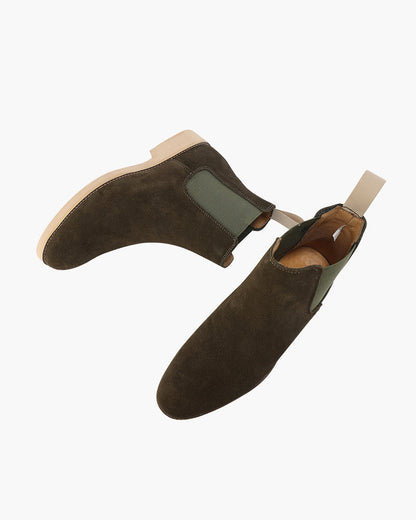Herren Chelsea Boots Leder Schwarz Klassisch