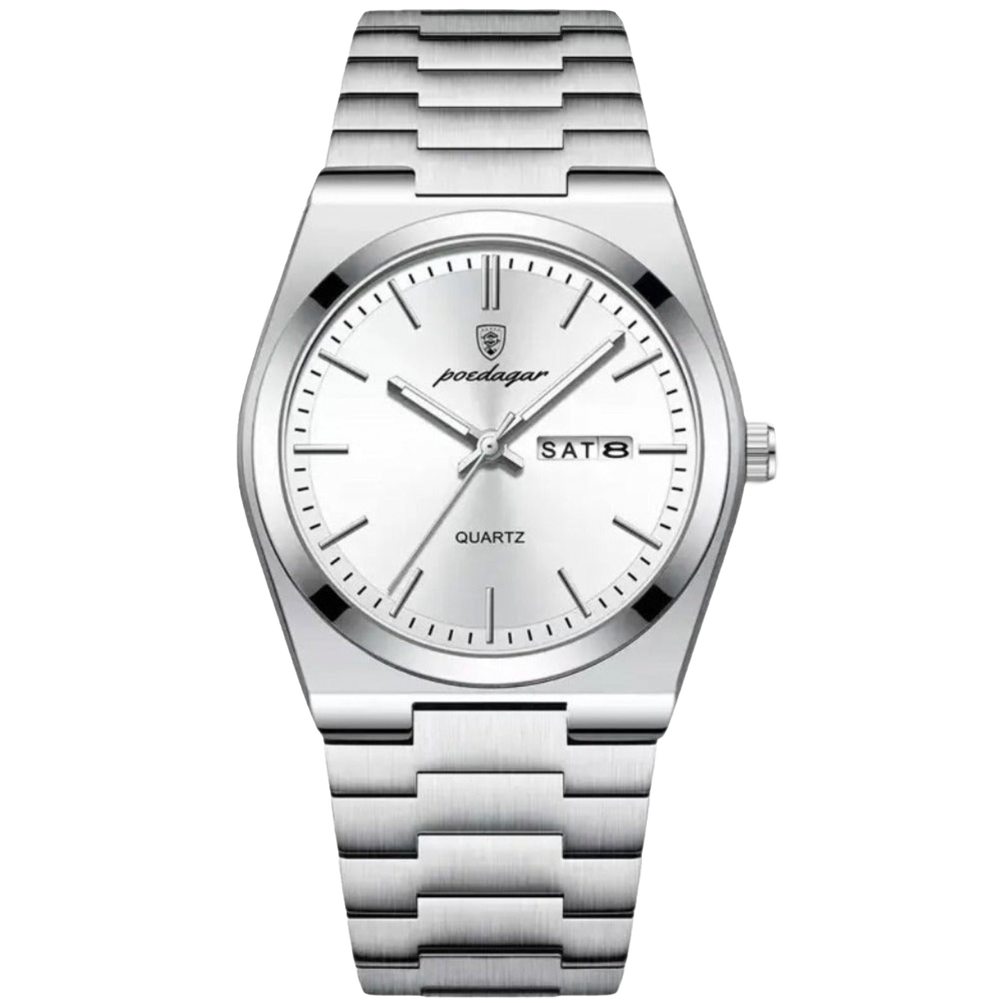 Herrenuhr 41mm Lederarmband Klassisch Elegant