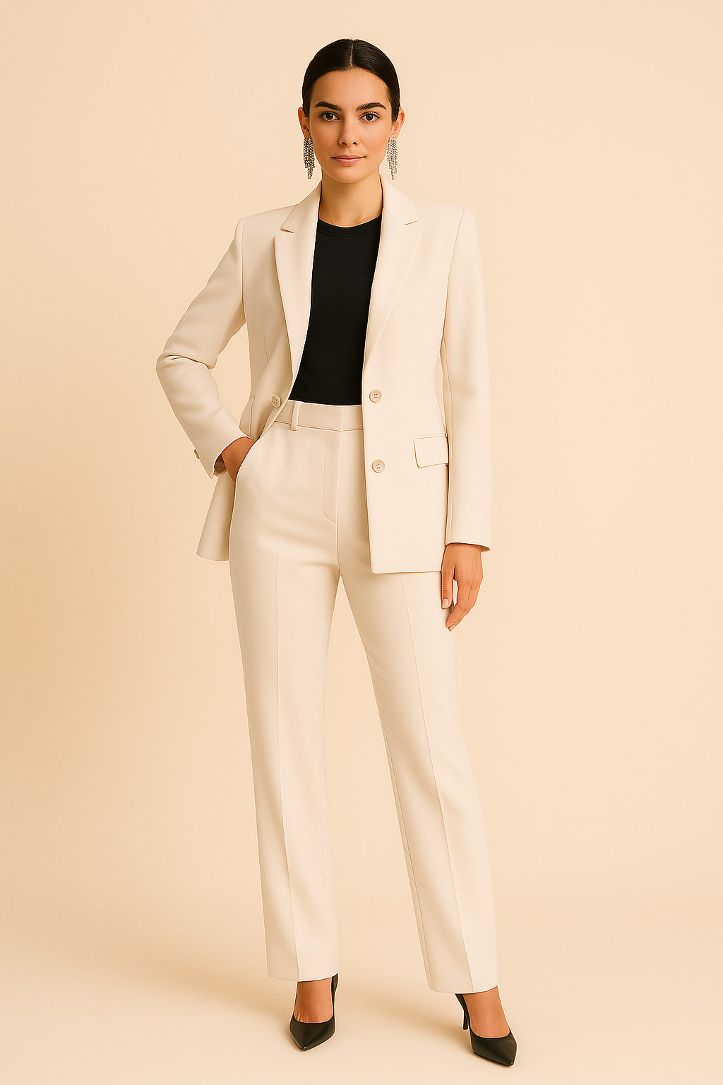 Damen Blazer Set Zweiteilig Maßgeschneidert