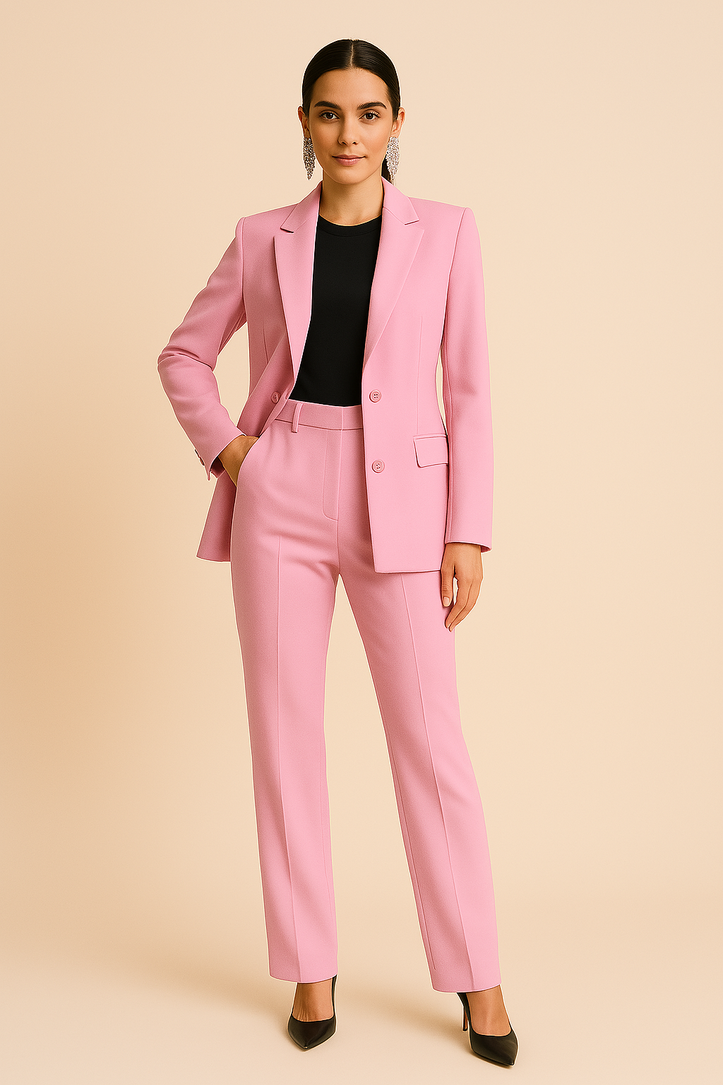 Damen Blazer Set Zweiteilig Maßgeschneidert - BerlinGlamour