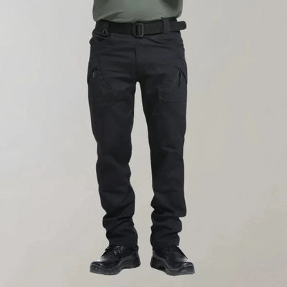Taktische Hose | Elastisch | Gerade geschnittenes Bein | Cargohose | Herren-Schwarz-M-Chaps Herrenmode