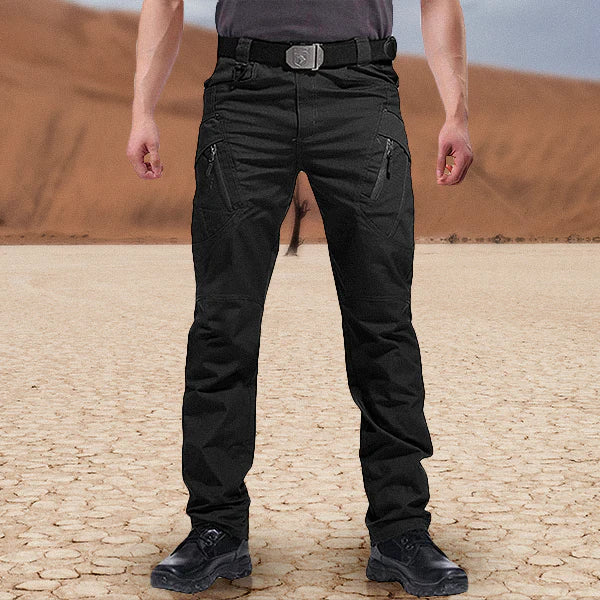Taktische Hose | Gerade Geschnittene Hose | Outdoor | Cargohose | Herrenhose-Schwarz-S-Chaps Herrenmode