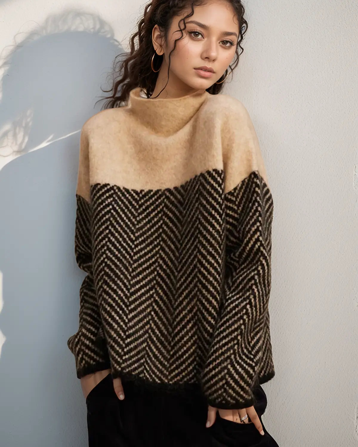 Weicher Rollkragenpullover Bequem Damen - BerlinGlamour
