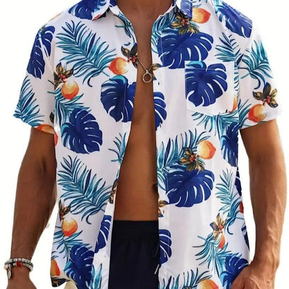 Herren Kurzarm Hemd Sommerlich Leicht Cancun Style