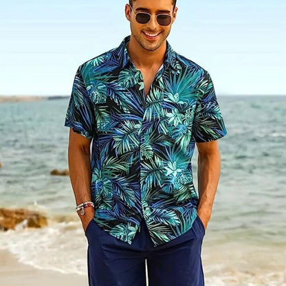 Herren Kurzarm Hemd Sommerlich Leicht Cancun Style
