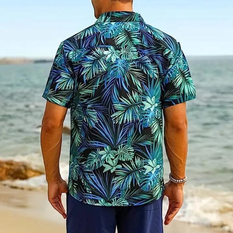 Herren Kurzarm Hemd Sommerlich Leicht Cancun Style