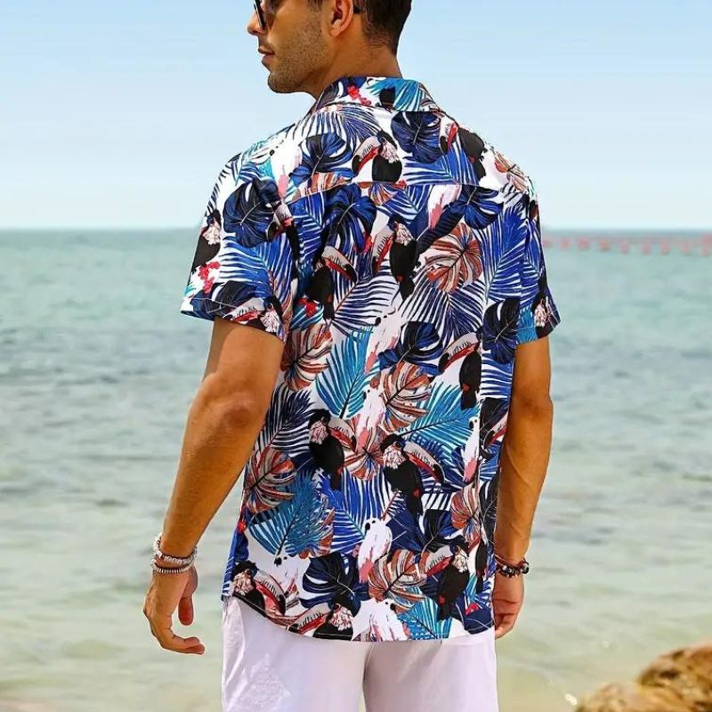 Herren Kurzarm Hemd Sommerlich Leicht Cancun Style