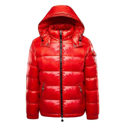 Herren Winterjacke Isoliert mit Kapuze und Reißverschluss