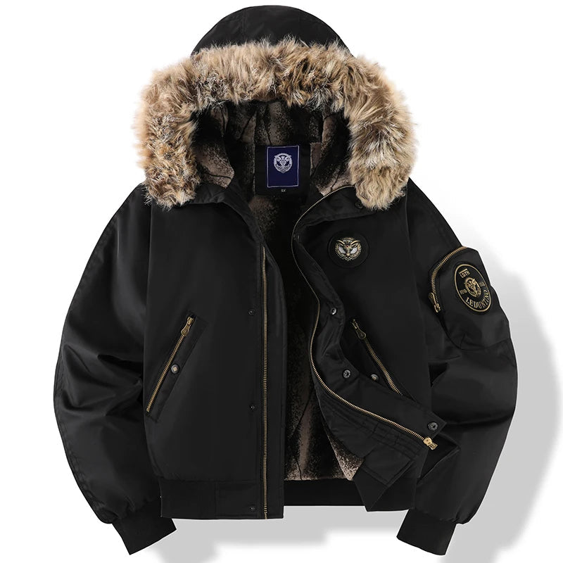 Herren Winterjacke Gepolstert Warm Isoliert Wasserdicht - BerlinGlamour