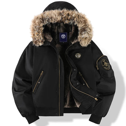 Herren Winterjacke Gepolstert Warm Isoliert Wasserdicht - BerlinGlamour