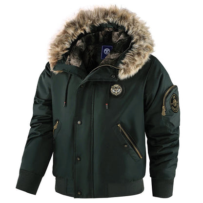 Herren Winterjacke Gepolstert Warm Isoliert Wasserdicht