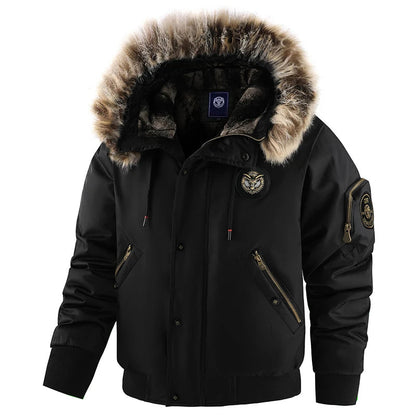 Herren Winterjacke Gepolstert Warm Isoliert Wasserdicht