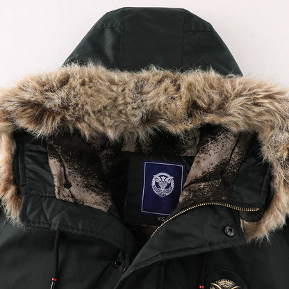 Herren Winterjacke Gepolstert Warm Isoliert Wasserdicht