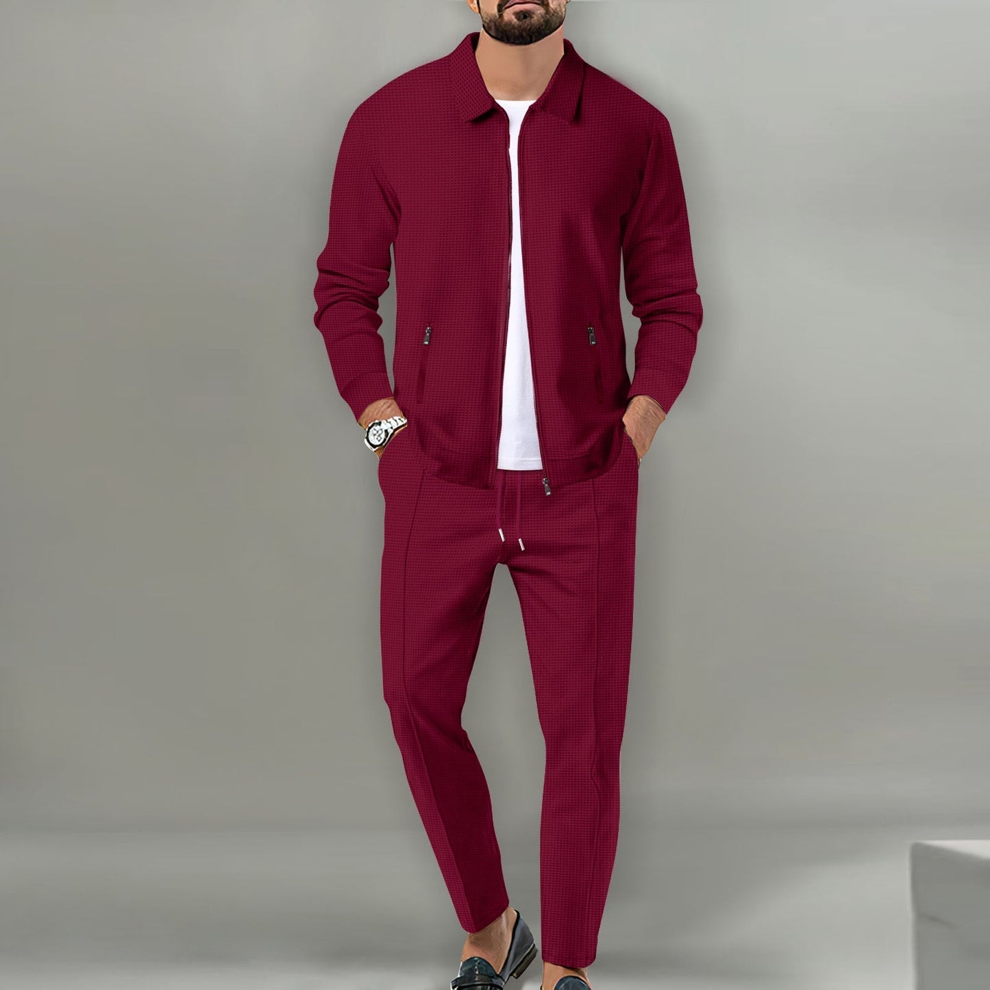 Stilvoller Herrenanzug Zweiteiler Modern Slimfit