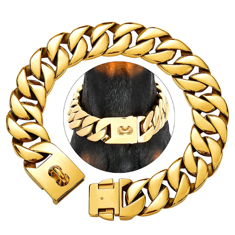 Edelstahl Halsband Robust für große Hunde