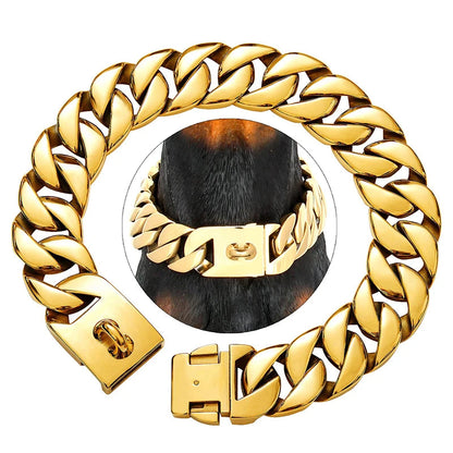 Edelstahl Halsband Robust für große Hunde