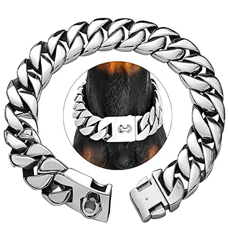 Edelstahl Halsband Robust für große Hunde