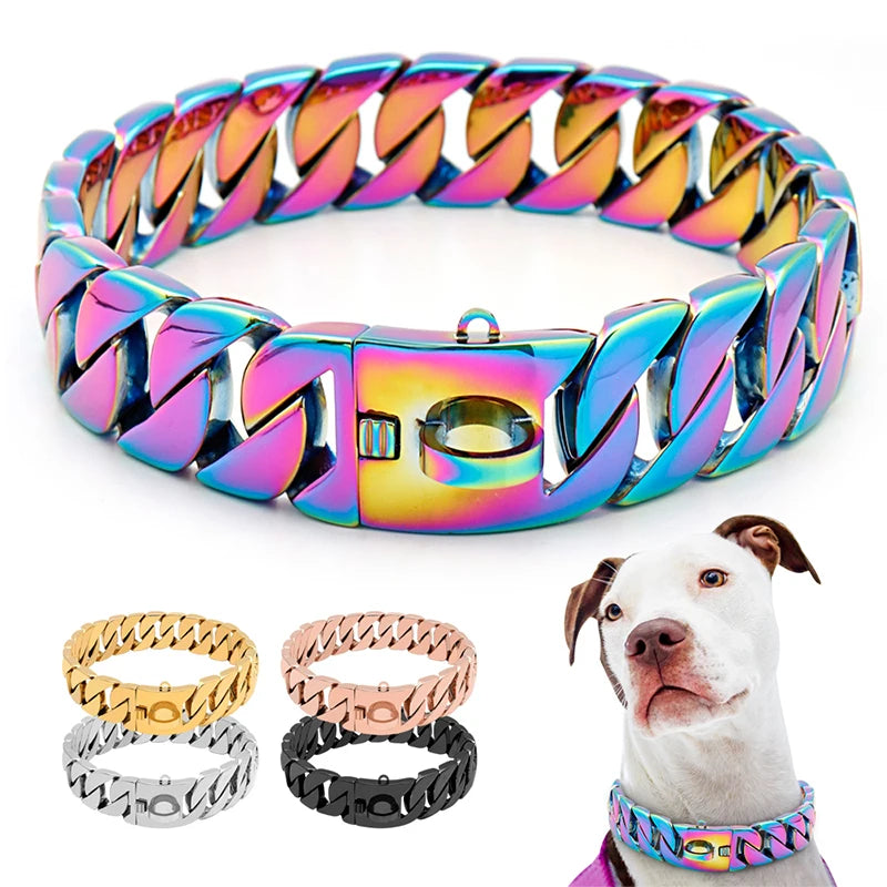 Edelstahl Halsband Robust für große Hunde