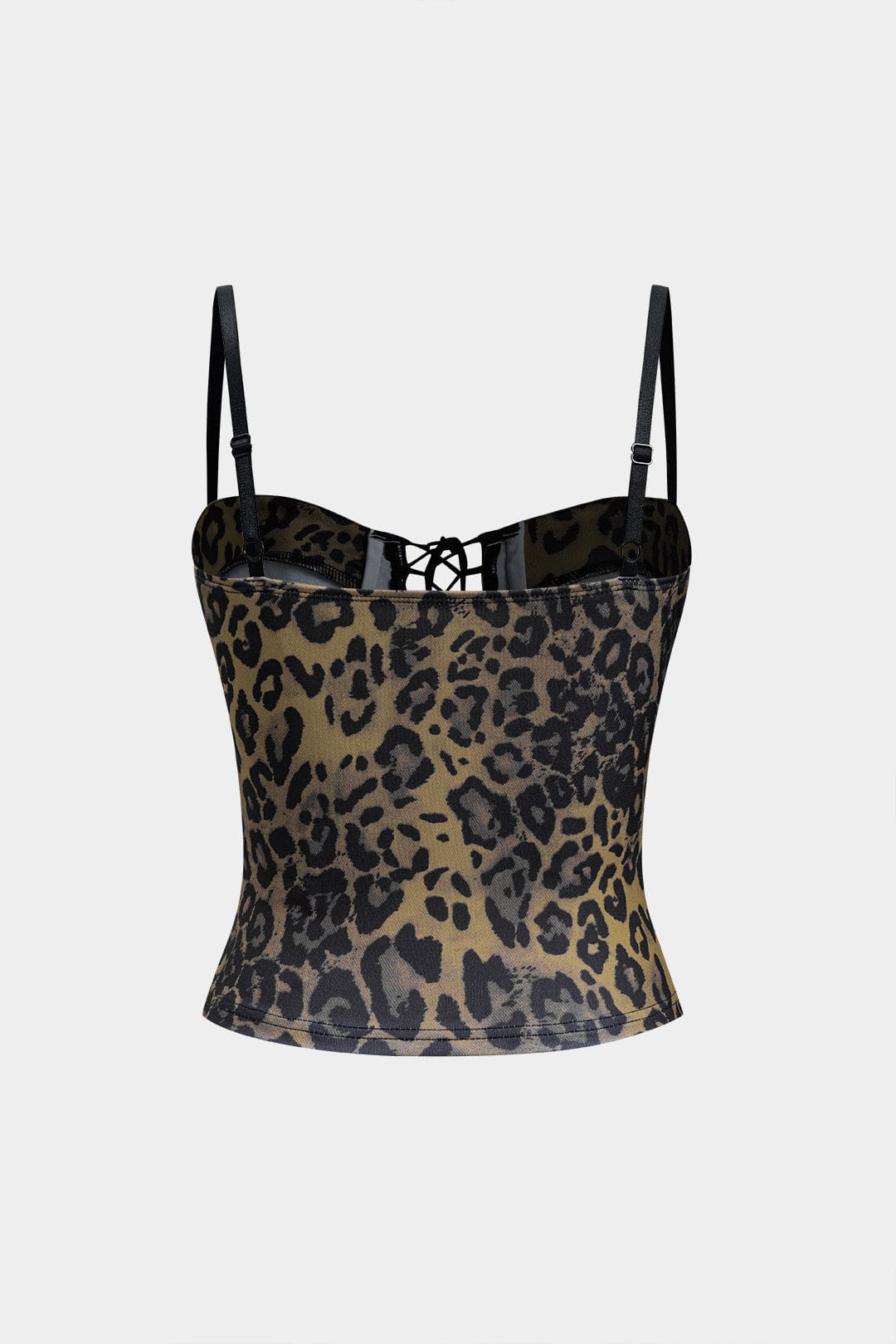 Korsett-Top Leopardenmuster SchnürungSexy