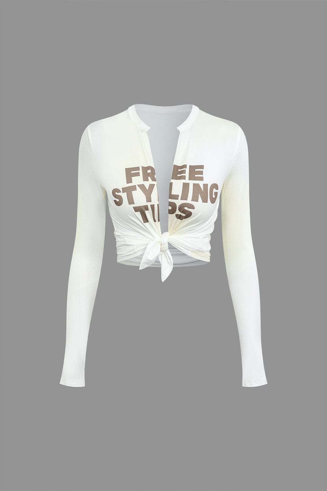 Frauen T-Shirt Mit Schriftzug Slim Fit Trendy - BerlinGlamour