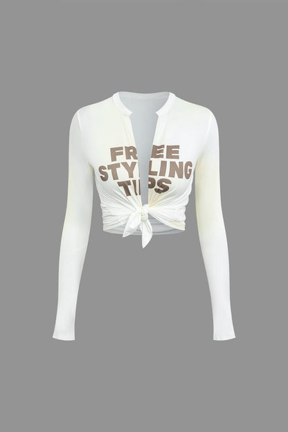 Frauen T-Shirt Mit Schriftzug Slim Fit Trendy - BerlinGlamour