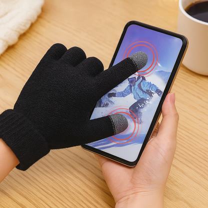 Touchscreen-Handschuhe | Unisex | Warm | Winterhandschuhe | Strickhandschuhe-Chaps Herrenmode
