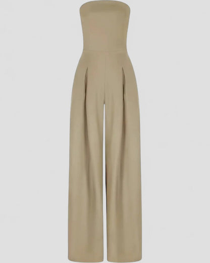 Trägerloser Jumpsuit mit weitem Bein und Taschen für Damen 5