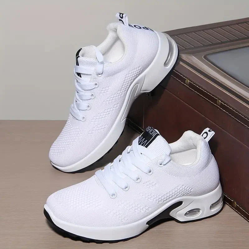 Damen Sneaker Weich Bequem Wanderschuhe Mit Luftpolster - BerlinGlamour