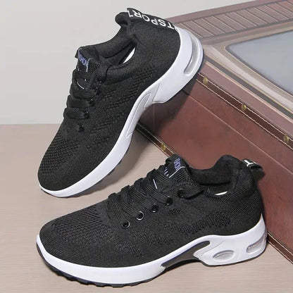 Damen Sneaker Weich Bequem Wanderschuhe Mit Luftpolster