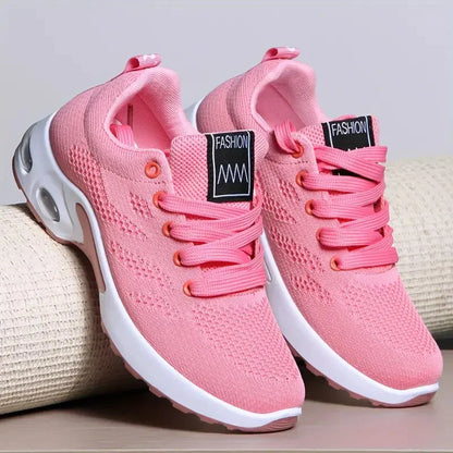 Damen Sneaker Weich Bequem Wanderschuhe Mit Luftpolster