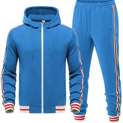 Herren Trainingsanzug Set Kapuzenjacke Jogginghose Sport - BerlinGlamour