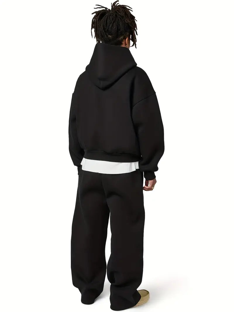 Trainingsanzug – mit Kapuze – gerade geschnitten – Set aus Kapuzenpullover und Jogginghose – Herren-Trainingsanzug-Chaps Herrenmode