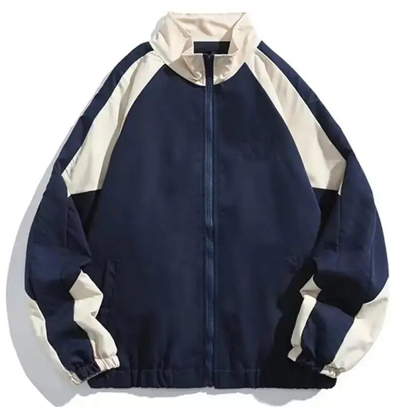 Herren Trainingsjacke Oversized Winddicht mit Reißverschluss - BerlinGlamour