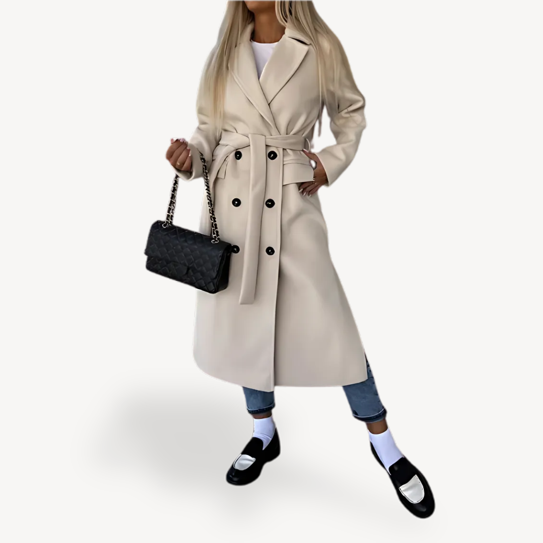 Trenchcoat aus Wollmischung für Damen | Loravelle 0