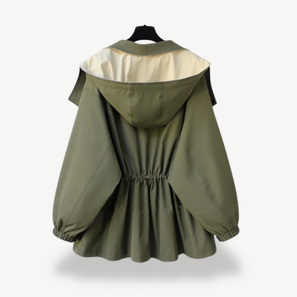 Trenchcoat mit Farbblockdesign für Damen | Loravelle 3