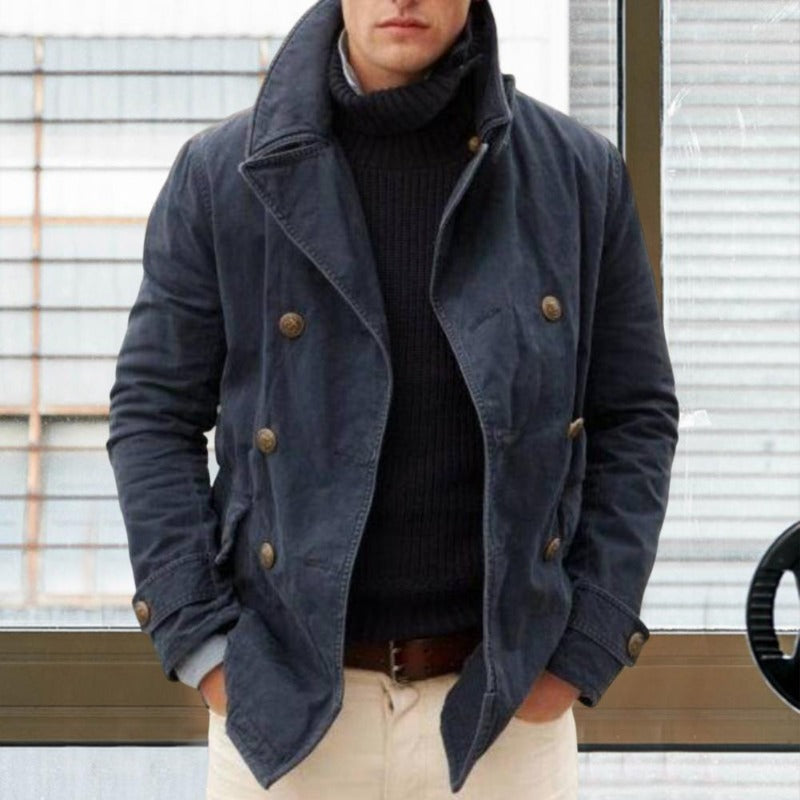 Unique Alpha Jacket with Double Buttons