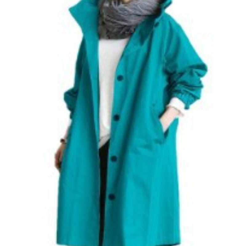 Leichte Damenwindjacke Outdoor Verstellbar Wasserabweisend