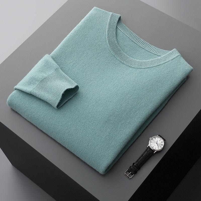 Herren Pullover Klassisch Rundhals Ausschnitt Elegante Optik