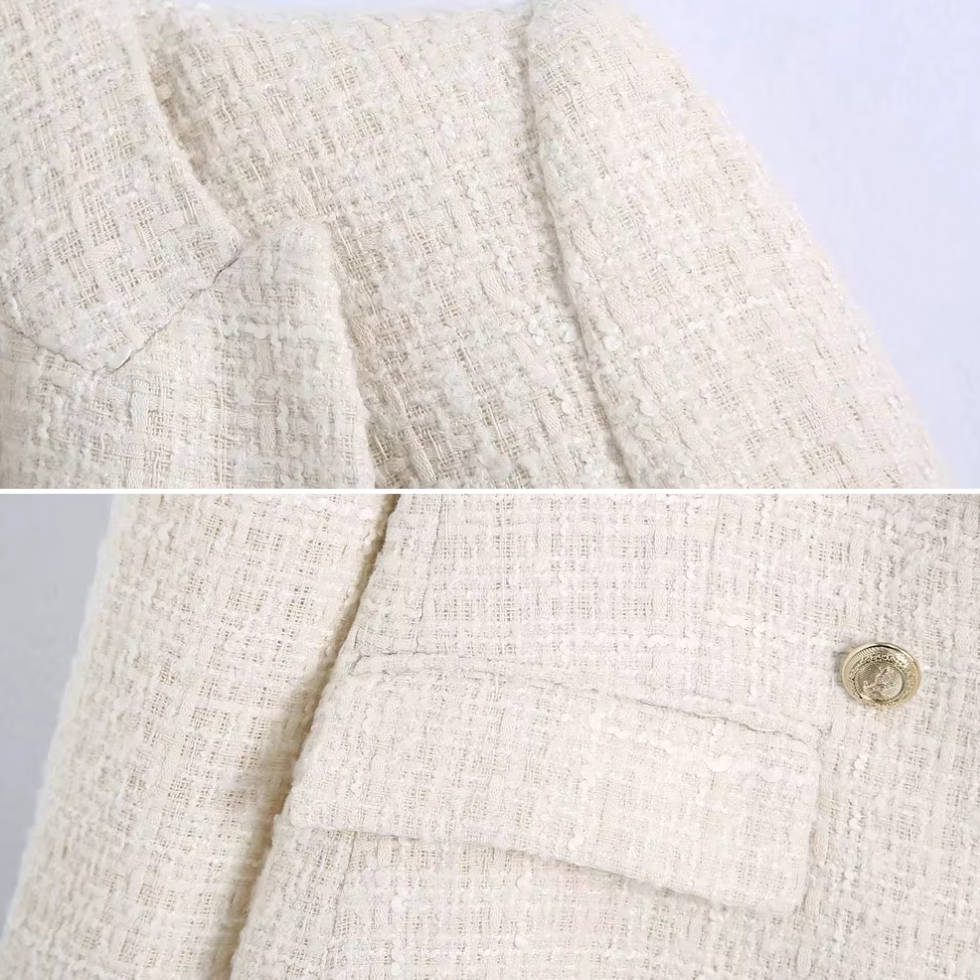 Tweed-Blazer für Damen 3