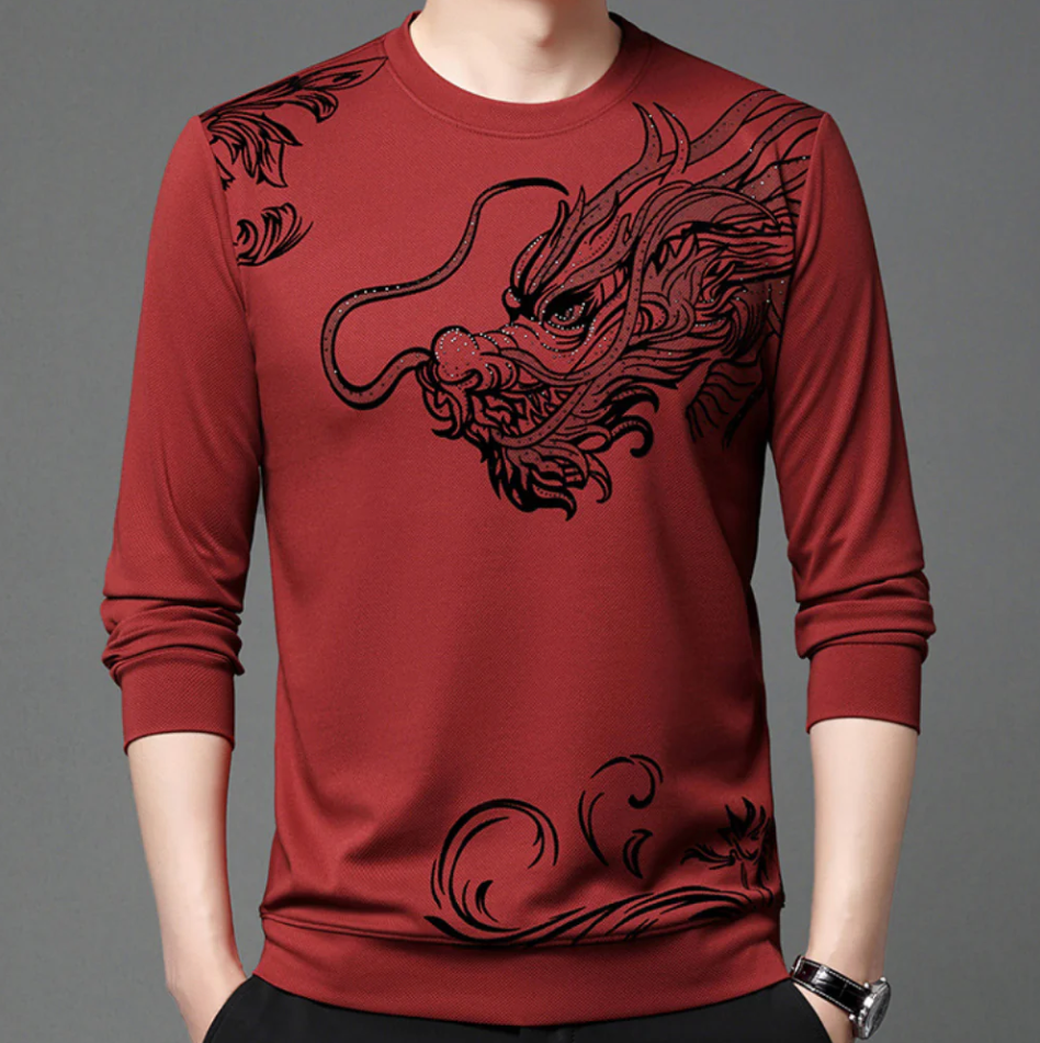 Herren Sweatshirt Rundhals Bequem Komfortabel