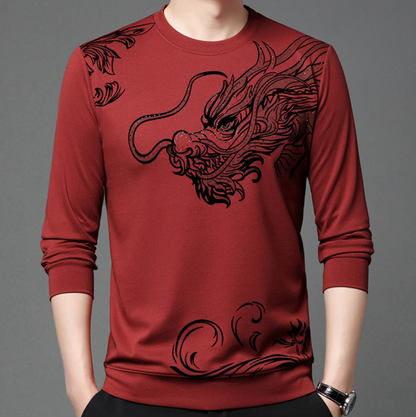 Herren Sweatshirt Rundhals Bequem Komfortabel